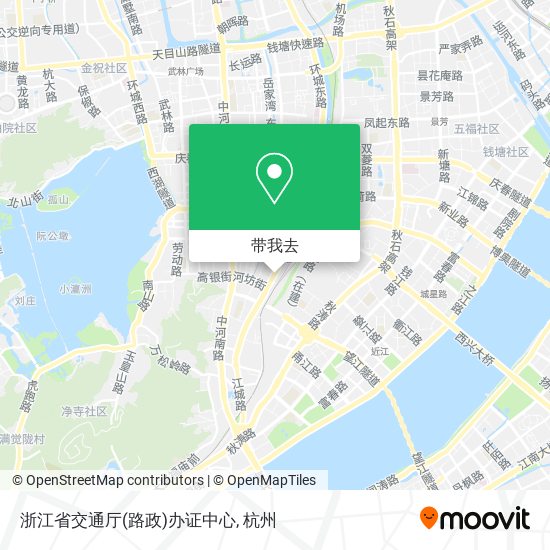 浙江省交通厅(路政)办证中心地图