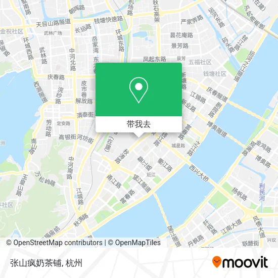 张山疯奶茶铺地图