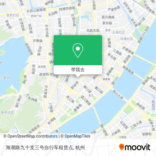 海潮路九十支三号自行车租赁点地图