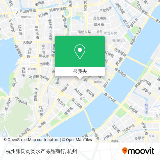 杭州张氏肉类水产冻品商行地图