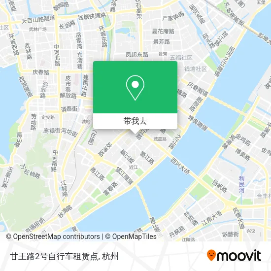 甘王路2号自行车租赁点地图