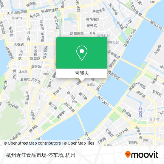 杭州近江食品市场-停车场地图