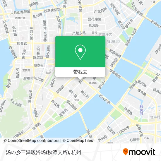 汤の乡三温暖浴场(秋涛支路)地图