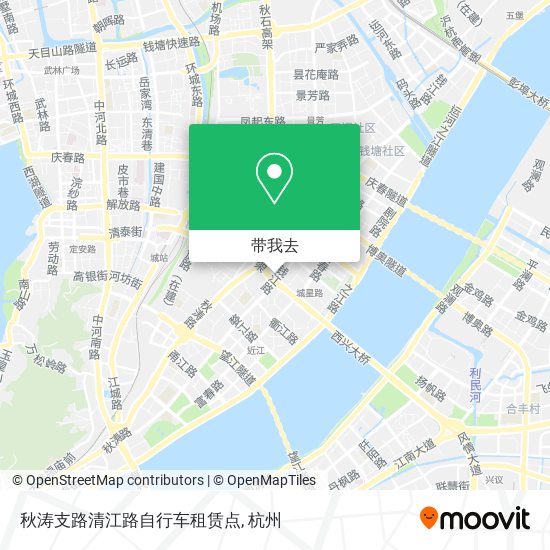 秋涛支路清江路自行车租赁点地图