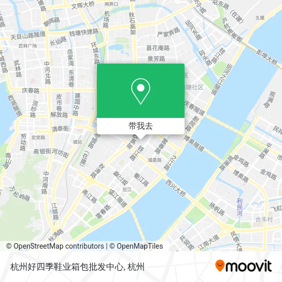 杭州好四季鞋业箱包批发中心地图