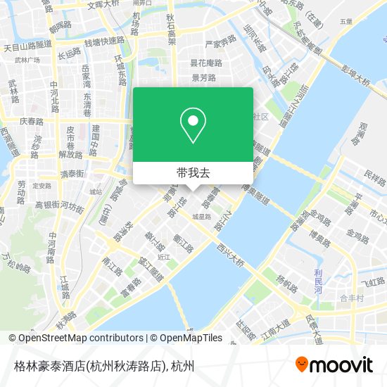 格林豪泰酒店(杭州秋涛路店)地图