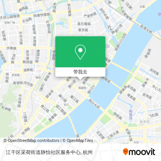 江干区采荷街道静怡社区服务中心地图