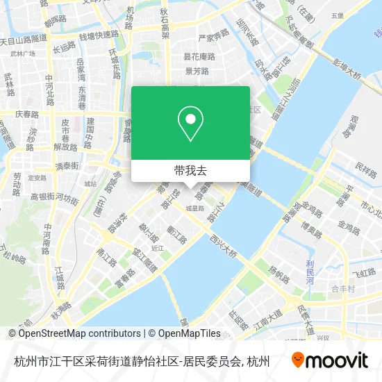 杭州市江干区采荷街道静怡社区-居民委员会地图