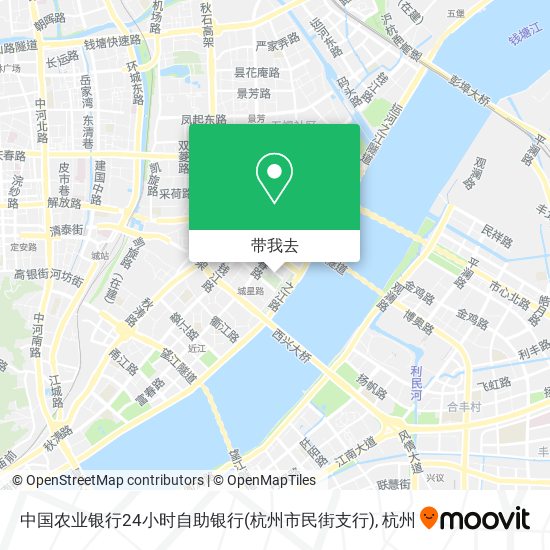 中国农业银行24小时自助银行(杭州市民街支行)地图