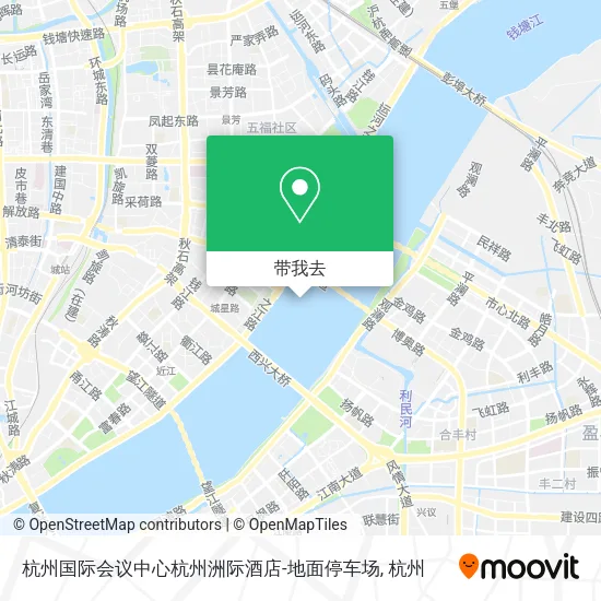 杭州国际会议中心杭州洲际酒店-地面停车场地图