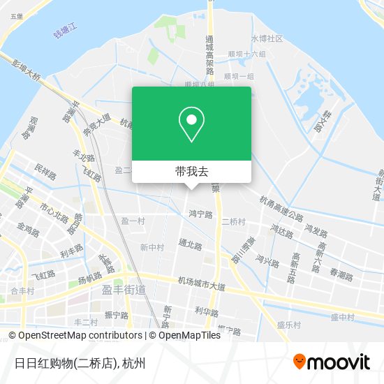 日日红购物(二桥店)地图
