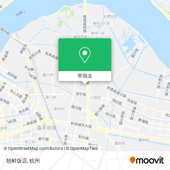 朝鲜饭店地图