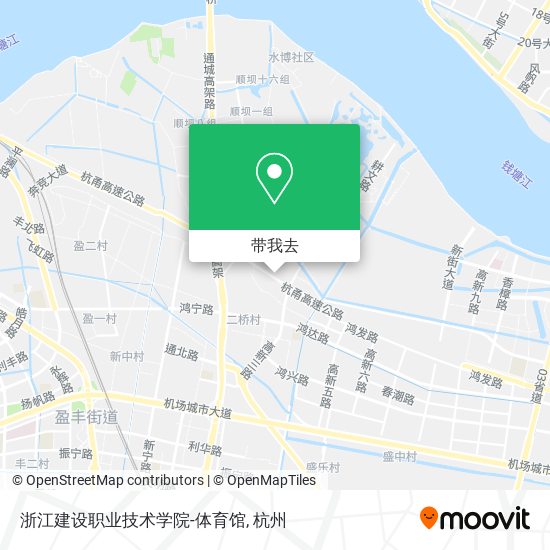 浙江建设职业技术学院-体育馆地图