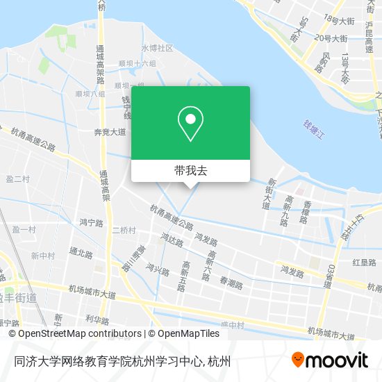 同济大学网络教育学院杭州学习中心地图