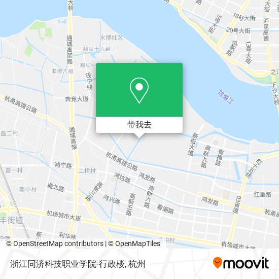 浙江同济科技职业学院-行政楼地图
