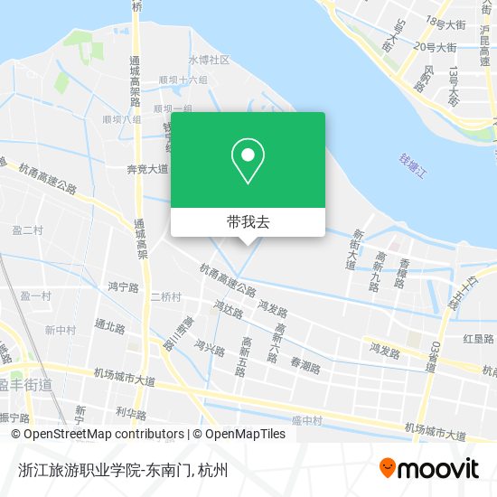 浙江旅游职业学院-东南门地图