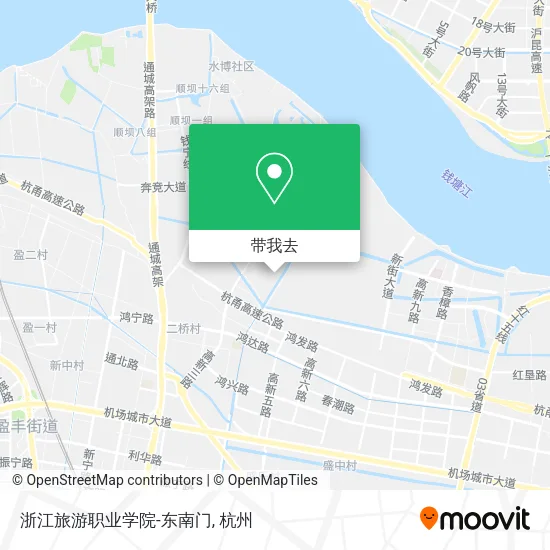 浙江旅游职业学院-东南门地图