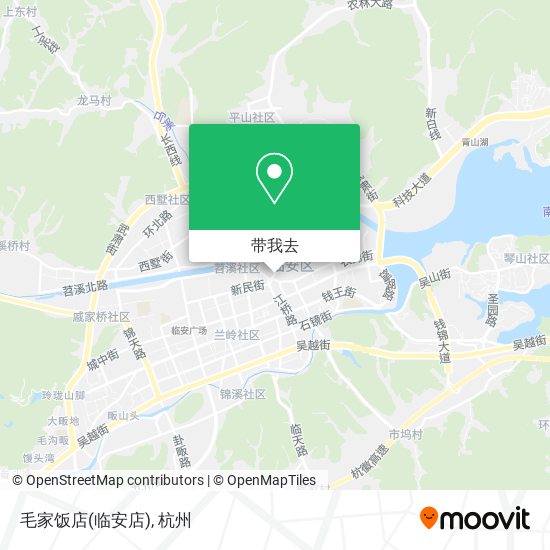 毛家饭店(临安店)地图