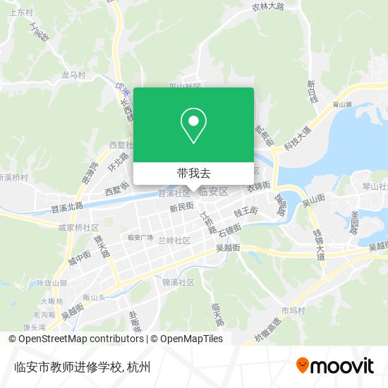 临安市教师进修学校地图