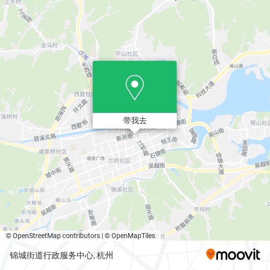 锦城街道行政服务中心地图