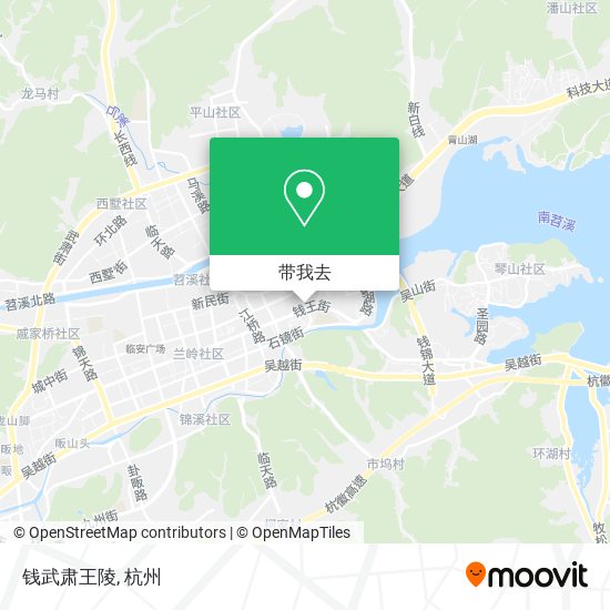 钱武肃王陵地图