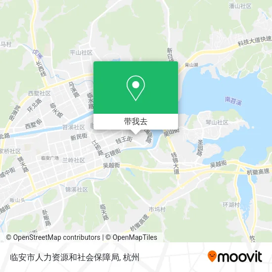 临安市人力资源和社会保障局地图