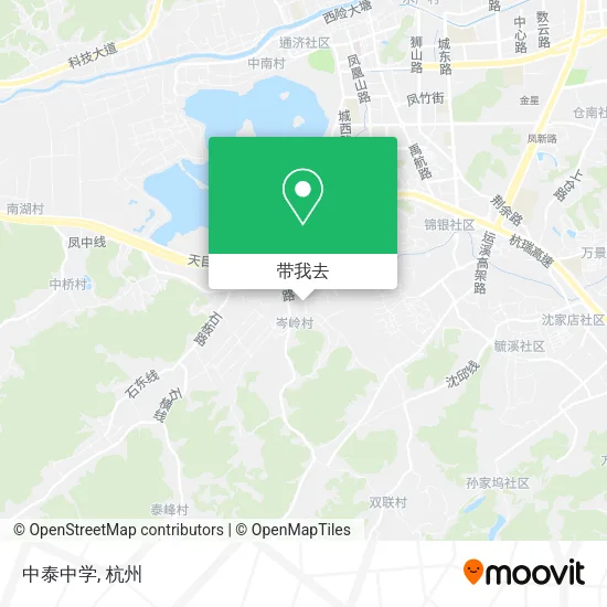 中泰中学地图