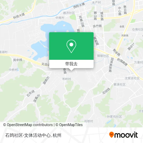 石鸽社区-文体活动中心地图