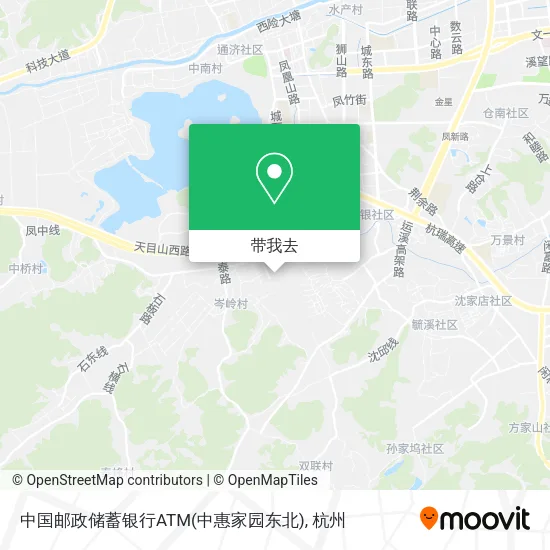 中国邮政储蓄银行ATM(中惠家园东北)地图