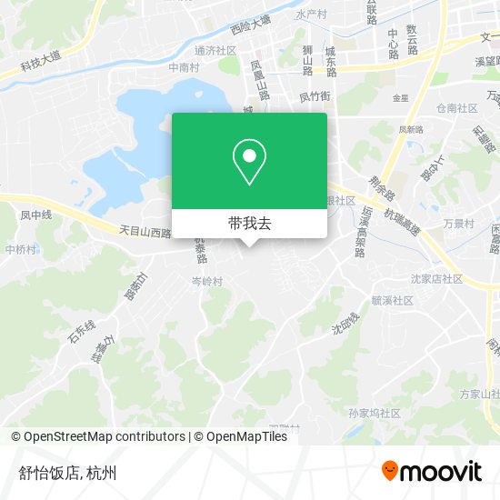 舒怡饭店地图