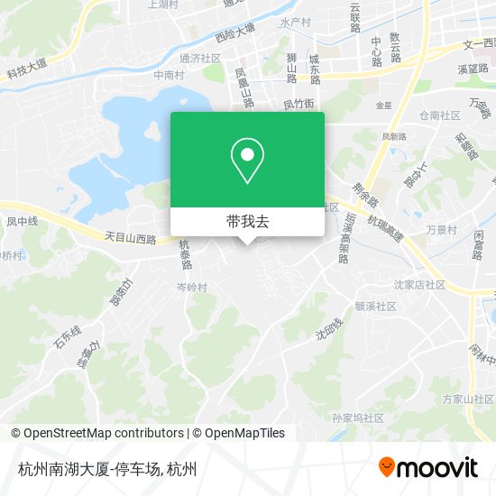 杭州南湖大厦-停车场地图