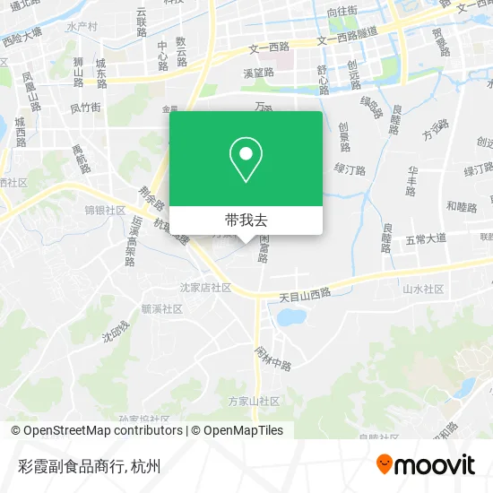 彩霞副食品商行地图