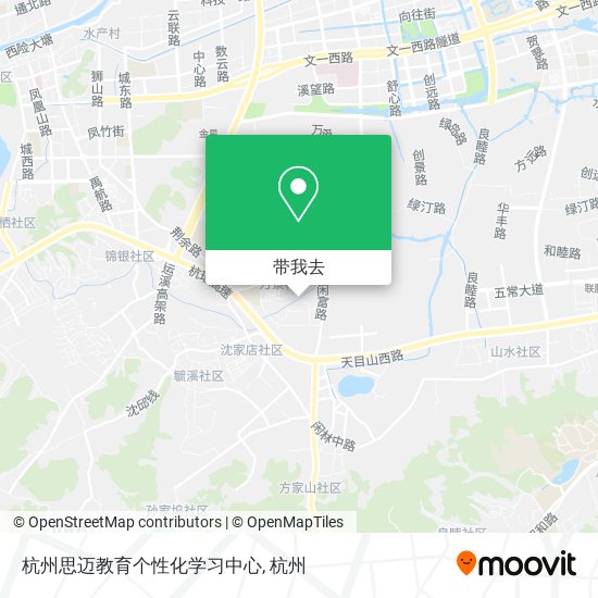 杭州思迈教育个性化学习中心地图