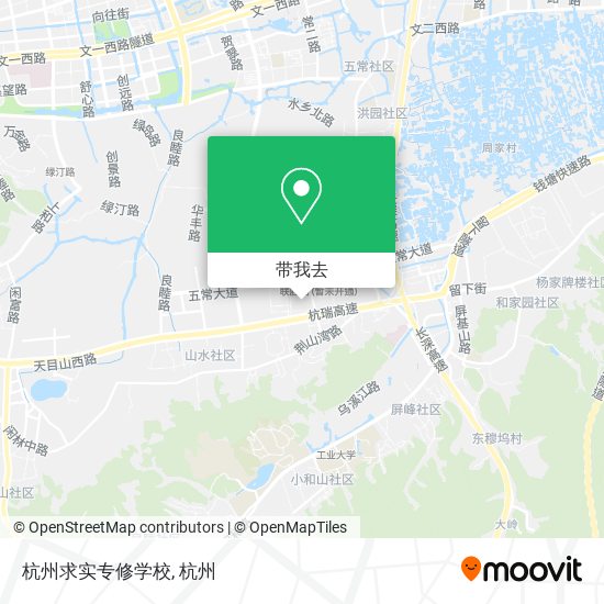 杭州求实专修学校地图