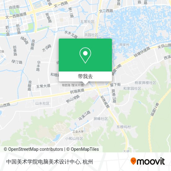 中国美术学院电脑美术设计中心地图
