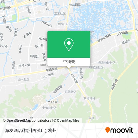 海友酒店(杭州西溪店)地图