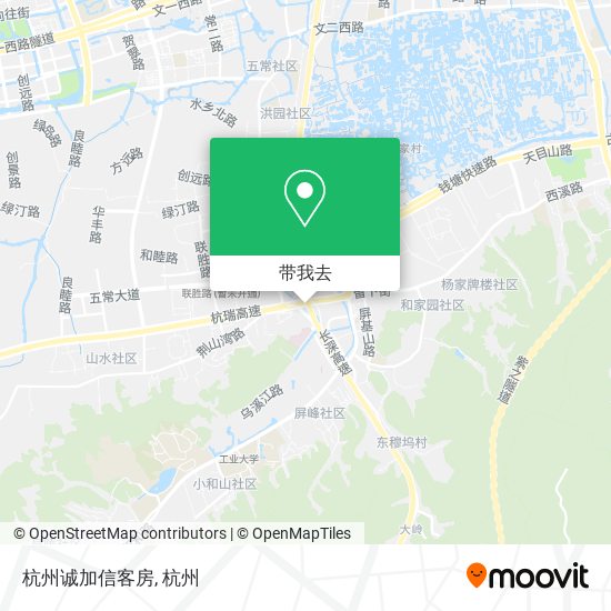 杭州诚加信客房地图