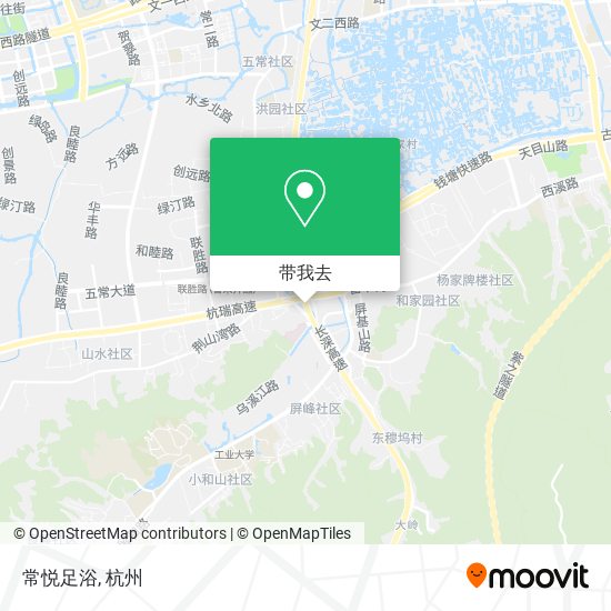常悦足浴地图