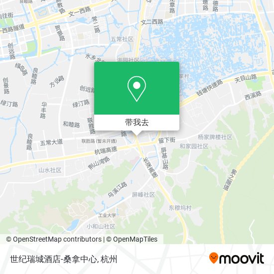 世纪瑞城酒店-桑拿中心地图
