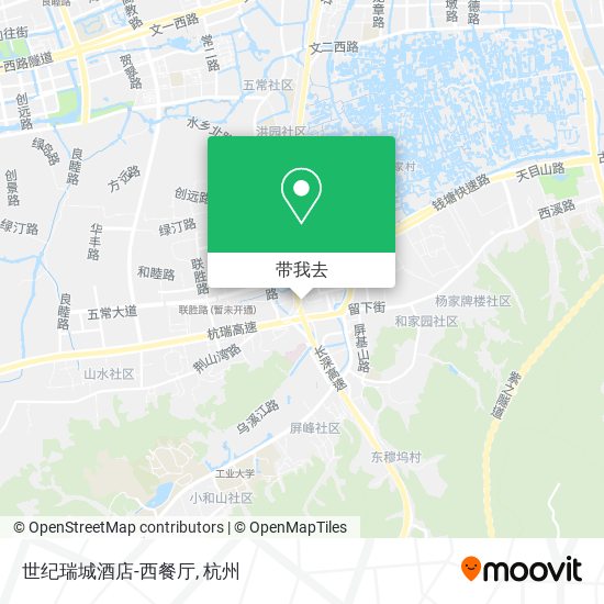 世纪瑞城酒店-西餐厅地图