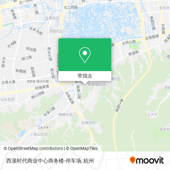 西溪时代商业中心商务楼-停车场地图