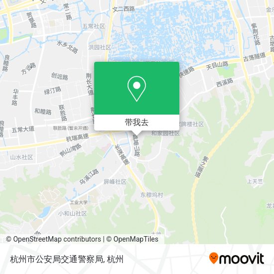 杭州市公安局交通警察局地图