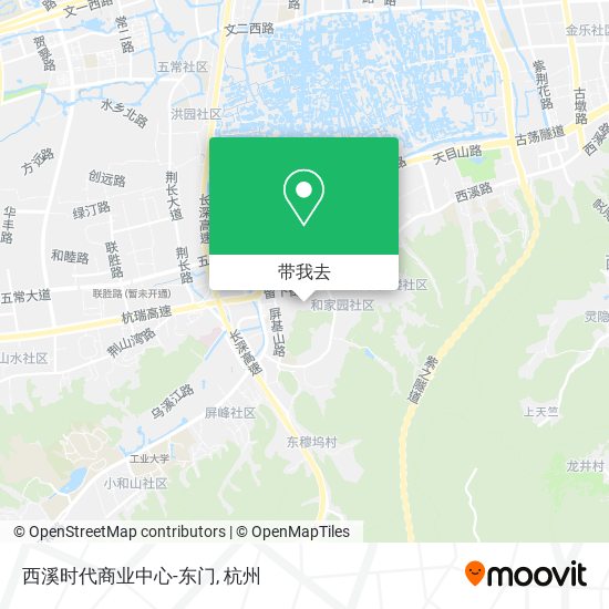 西溪时代商业中心-东门地图