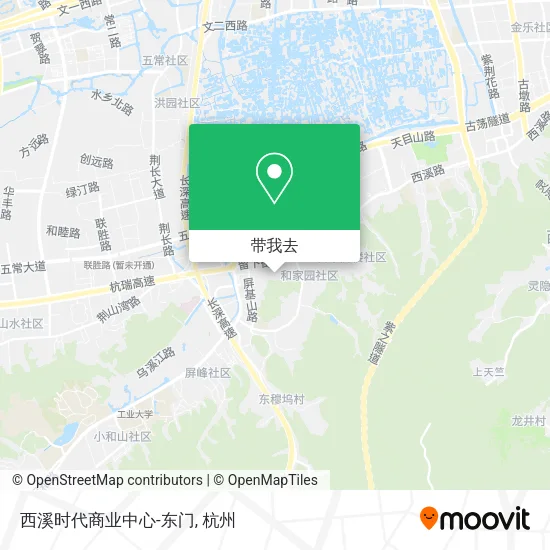 西溪时代商业中心-东门地图