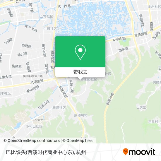巴比馒头(西溪时代商业中心东)地图