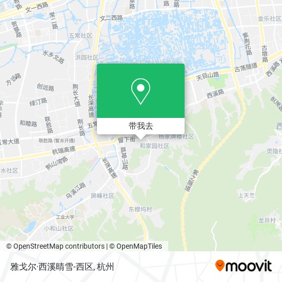 雅戈尔·西溪晴雪-西区地图