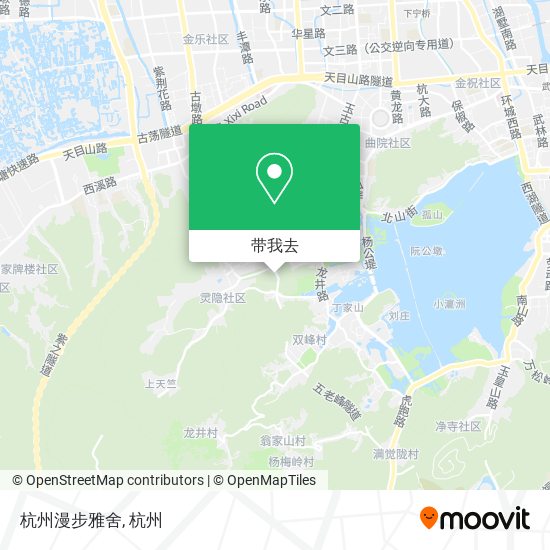 杭州漫步雅舍地图