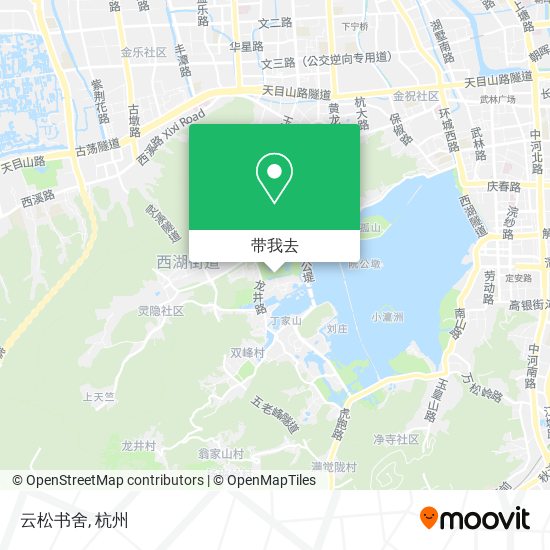 云松书舍地图