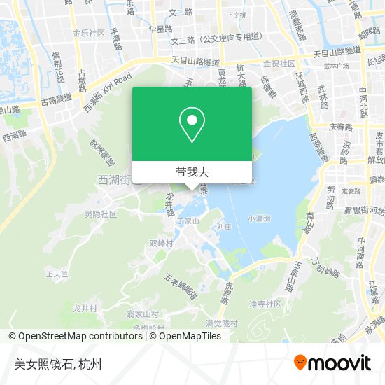 美女照镜石地图