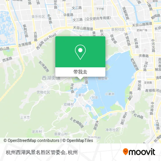 杭州西湖风景名胜区管委会地图